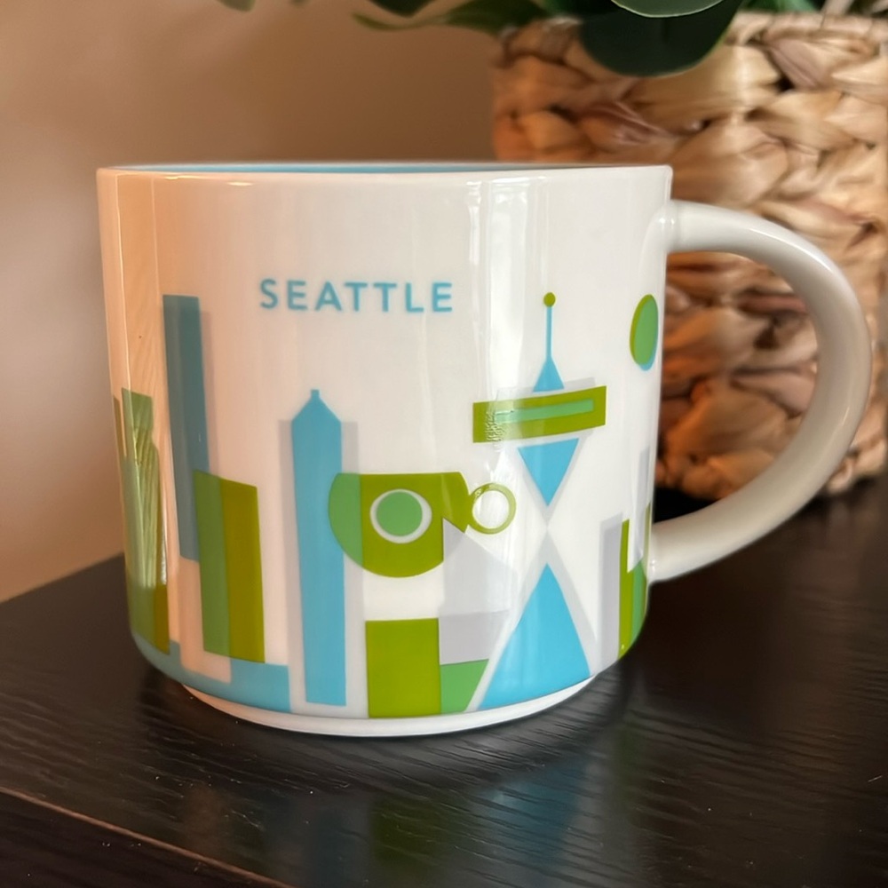 Starbucks Seattle Mug You Are Here Collection- Retro City Skyline